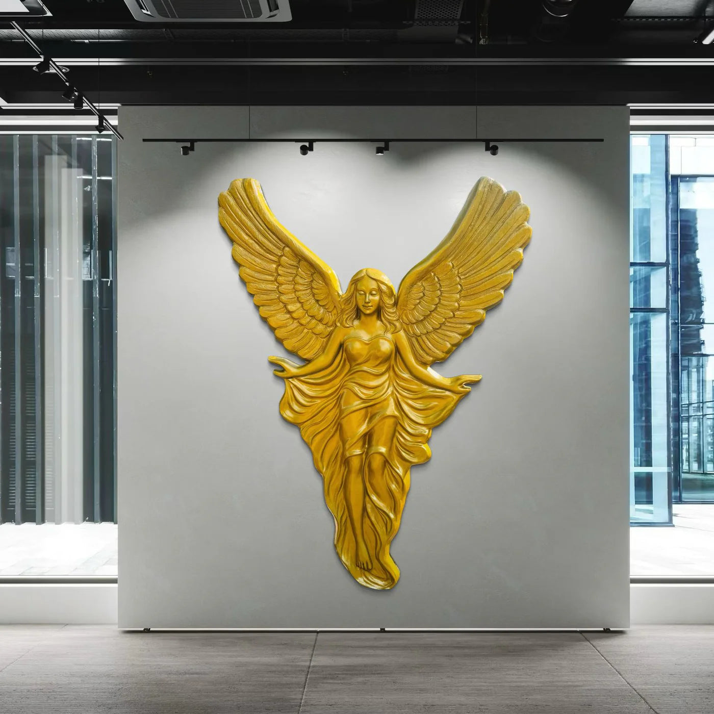 7X5 Feet European Theme Inspired Angel With Wings Decor