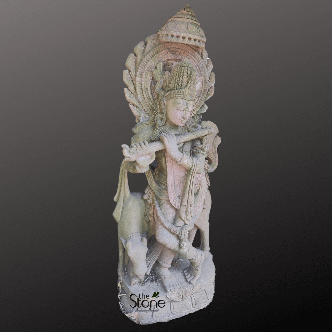 Antique Krishna Statue 5ft
