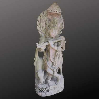 Antique Krishna Statue 5ft