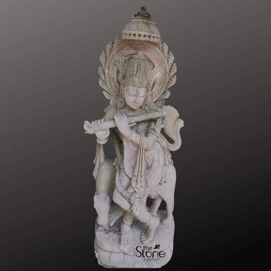 Antique Krishna Statue 5ft