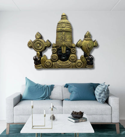 Large Size 4 Feet Balaji 3D Relief Mural Wall Hanging