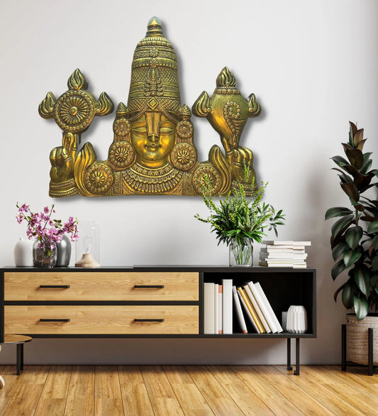 Large Size 4 Feet Balaji 3D Relief Mural Wall Hanging
