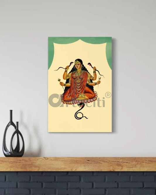 Bhagirathi Naga Devi Mansa Devi Kalighat Famous Canvas Giclee Print
