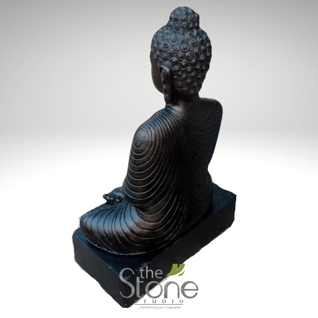 Buddha Statue Black Stone 2ft