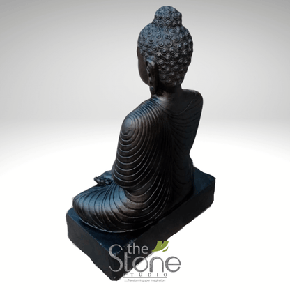 Buddha Statue Black Stone 2ft