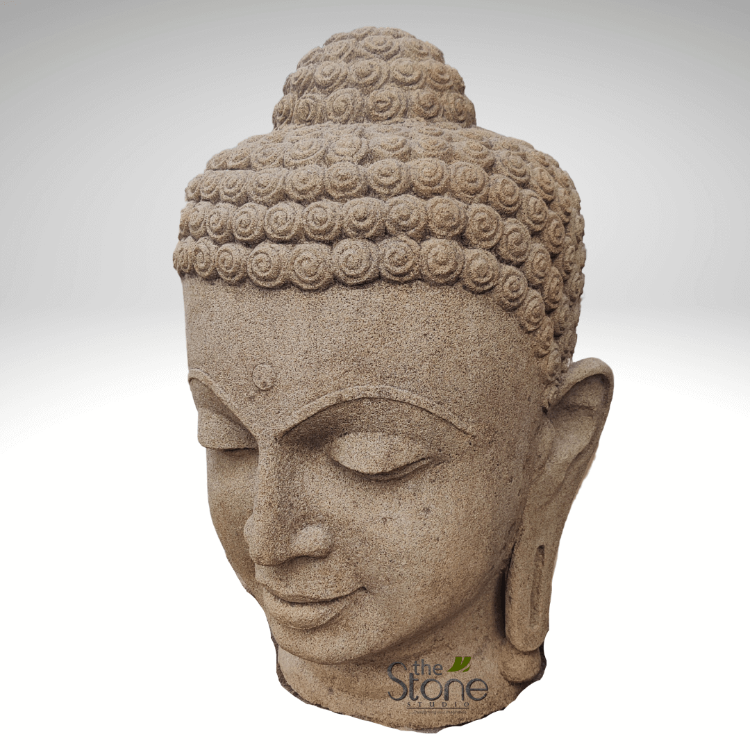 Buddha Head Garden Statue 2ft