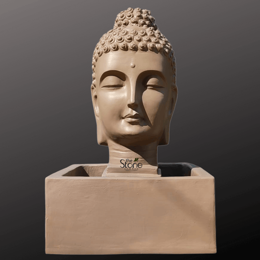 Buddha Head Water Fountain 2.5ft