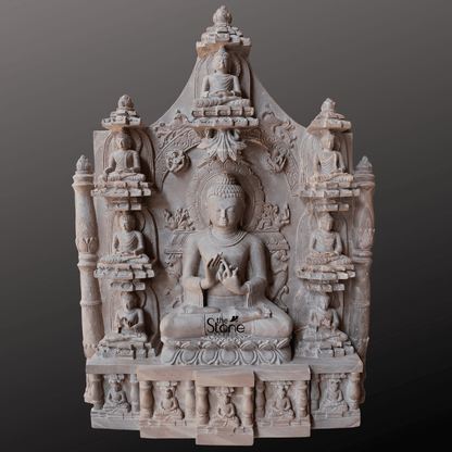 Buddha Stone Mural 18″