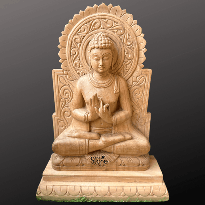 Buddha Wood Statue 12″
