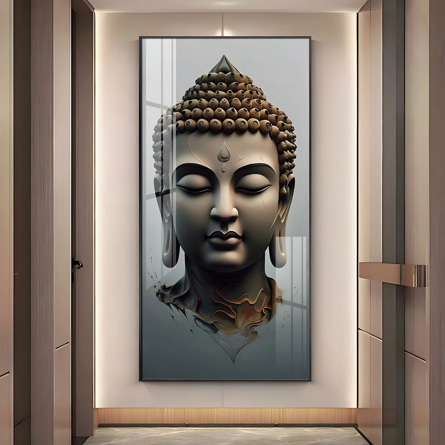 Buddha Zen Harmony Premium Acrylic Vertical Wall Art