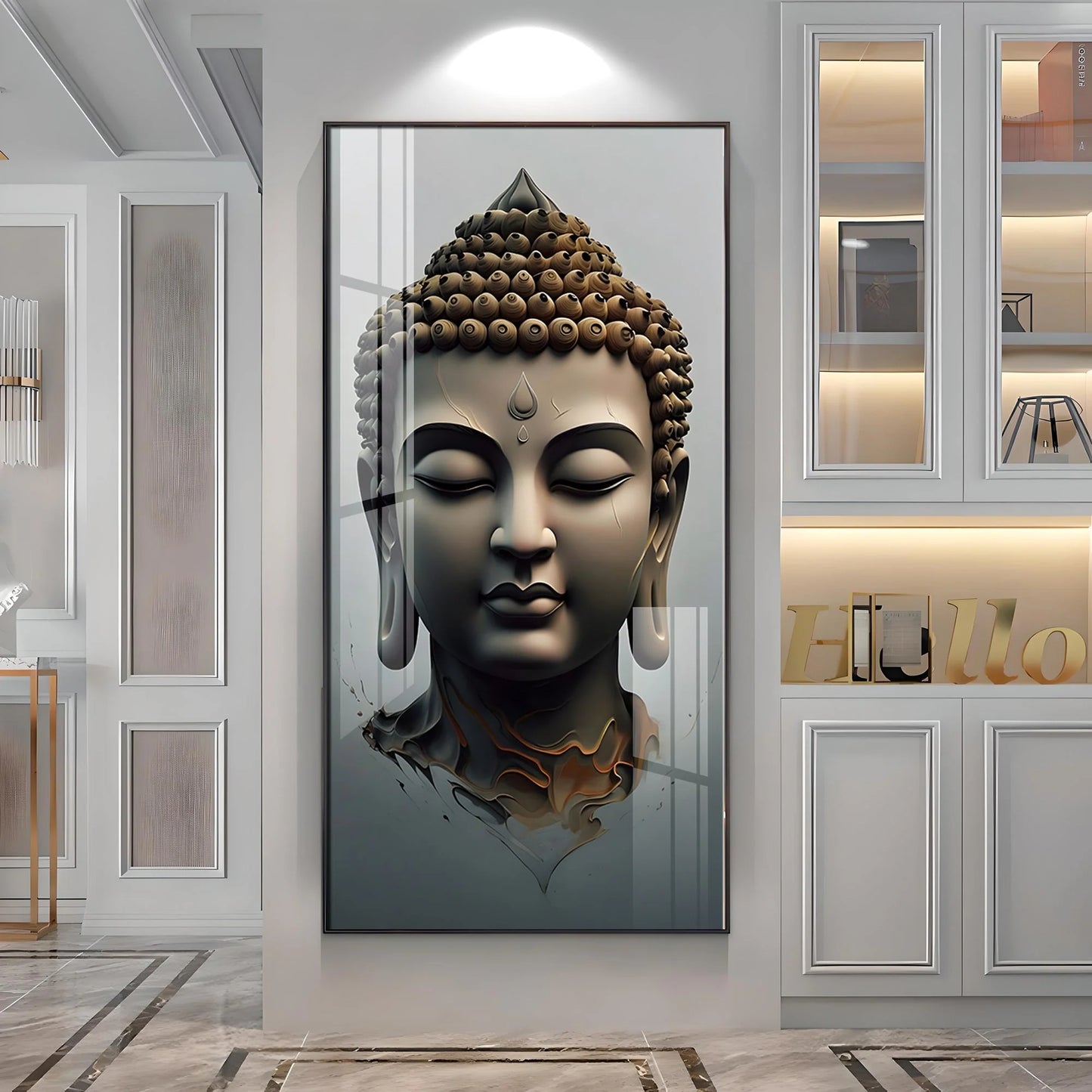 Buddha Zen Harmony Premium Acrylic Vertical Wall Art