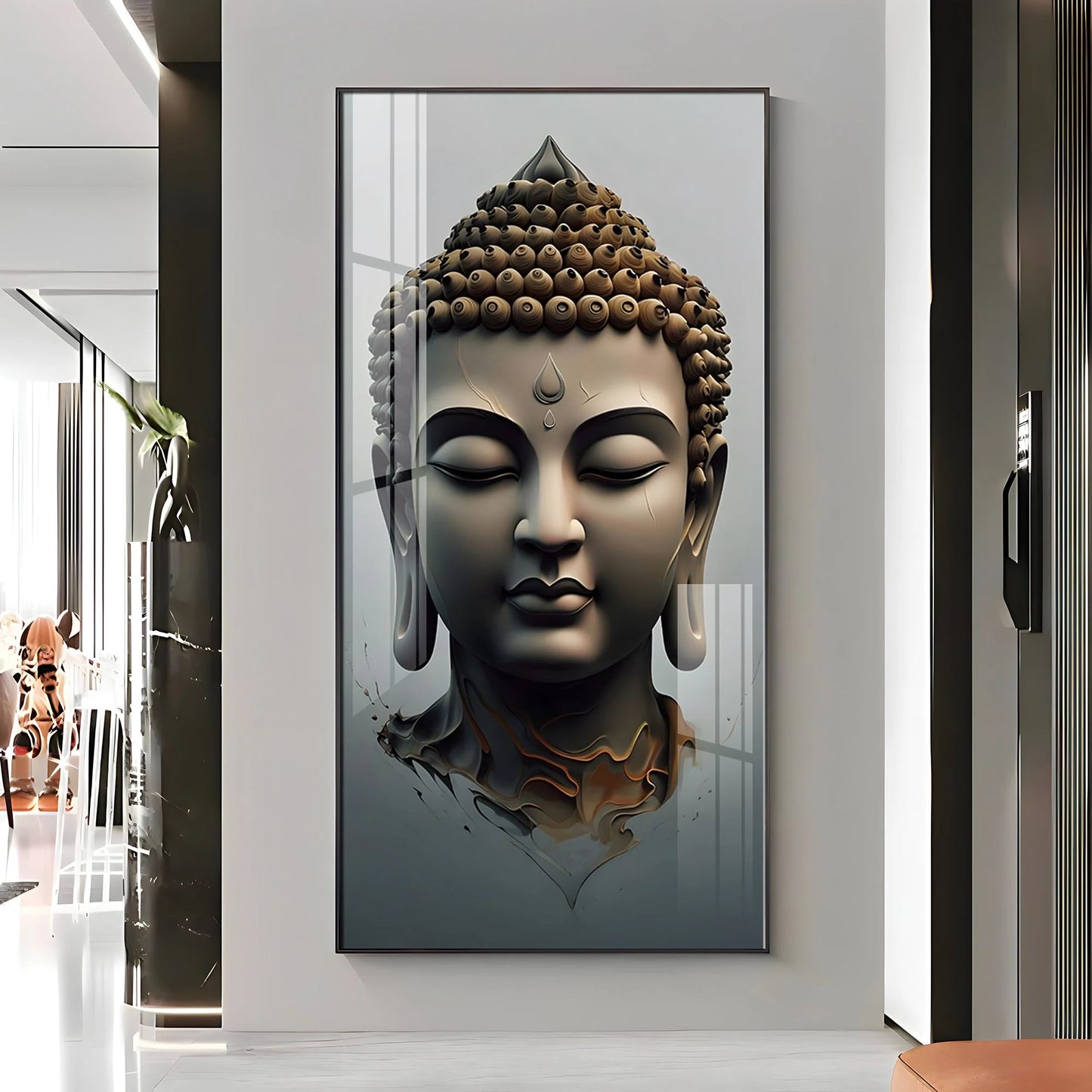 Buddha Zen Harmony Premium Acrylic Vertical Wall Art