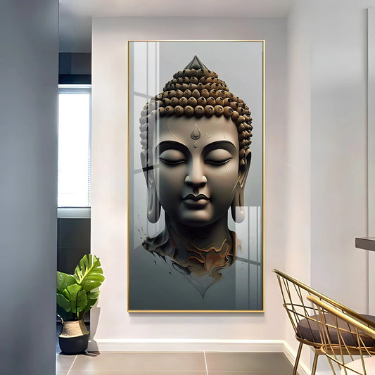 Buddha Zen Harmony Premium Acrylic Vertical Wall Art