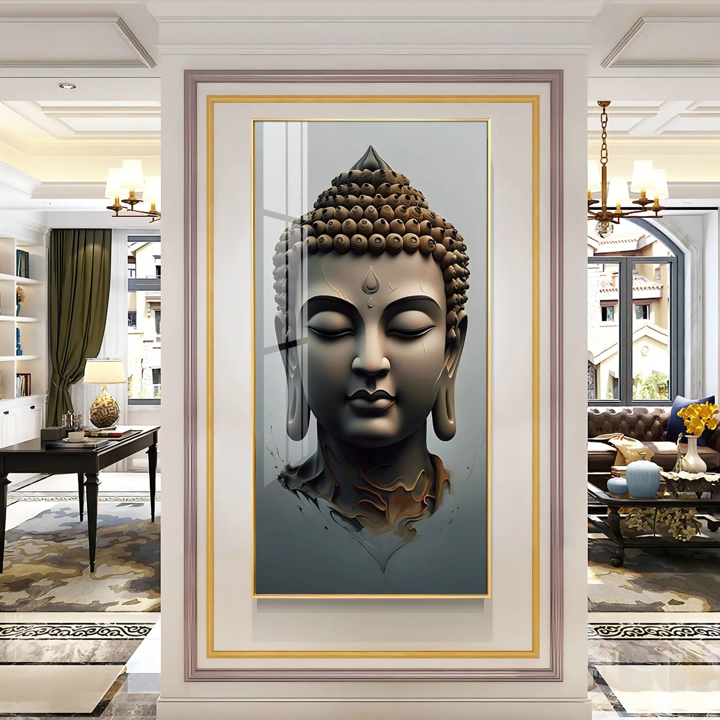 Buddha Zen Harmony Premium Acrylic Vertical Wall Art