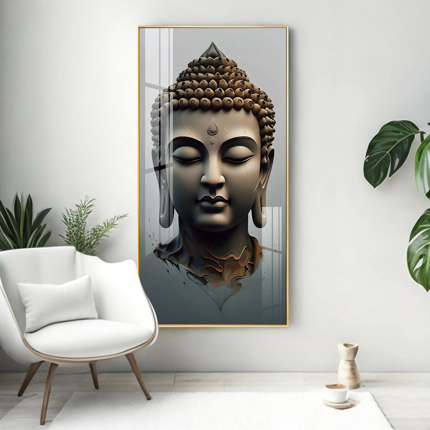 Buddha Zen Harmony Premium Acrylic Vertical Wall Art