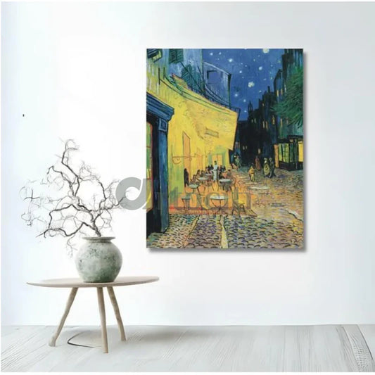 Cafe Terrace at Night by Vincent Van Gogh Large Size Canvas Painting