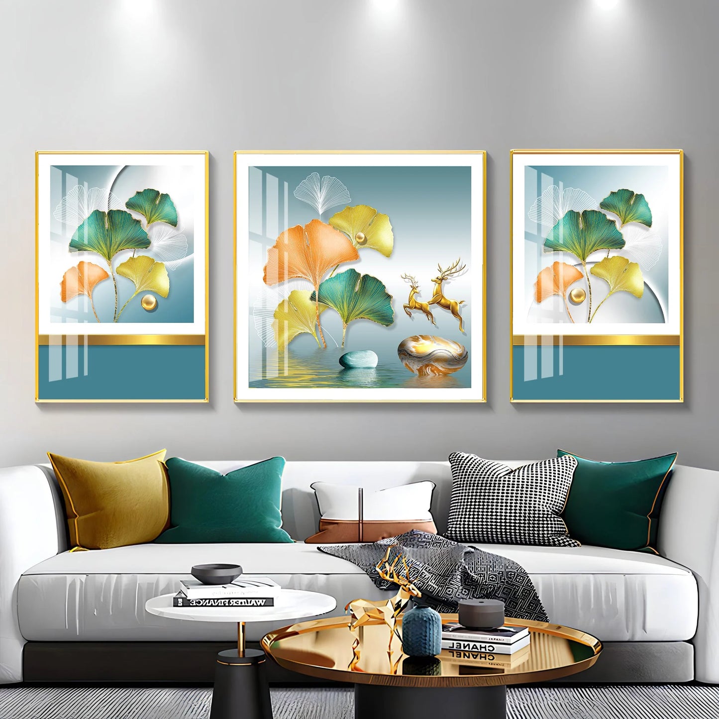 Colouful Naples Premium Acrylic Wall Art (Set of 3)