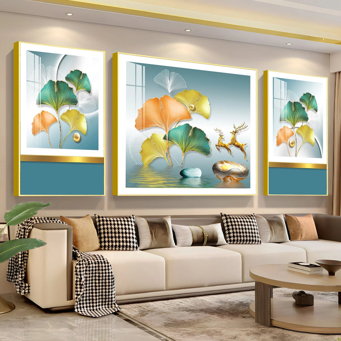 Colouful Naples Premium Acrylic Wall Art (Set of 3)