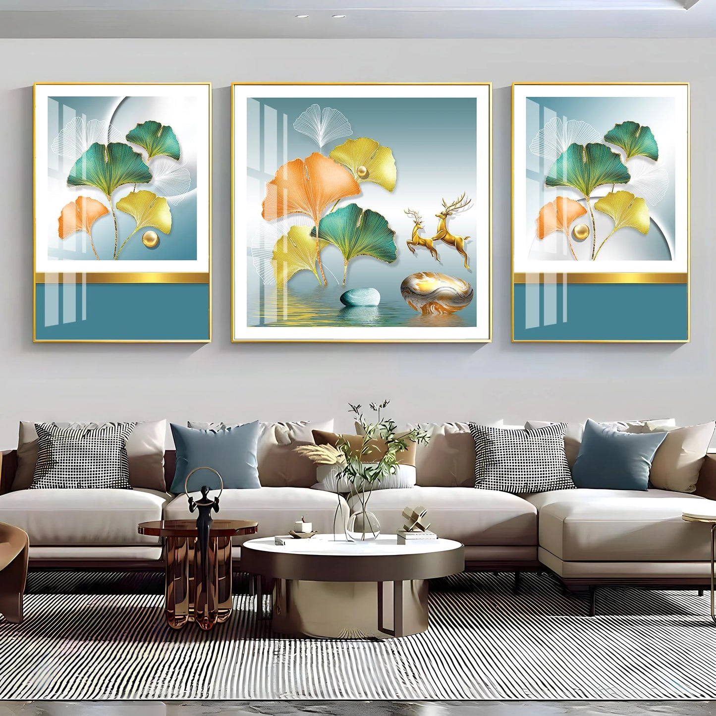 Colouful Naples Premium Acrylic Wall Art (Set of 3)