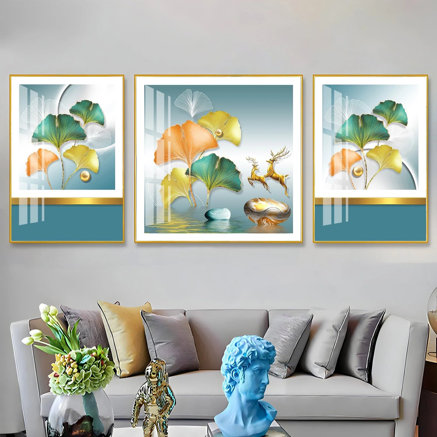 Colouful Naples Premium Acrylic Wall Art (Set of 3)