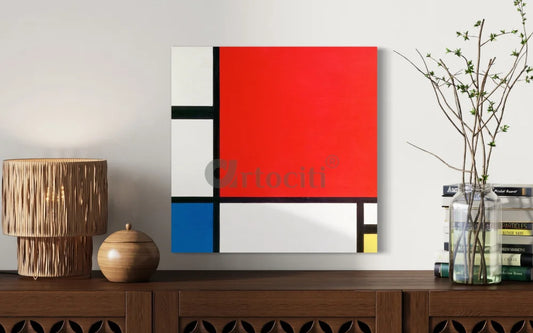 Composition with Red Blue and Yellow By Piet Mondrian Canvas Print