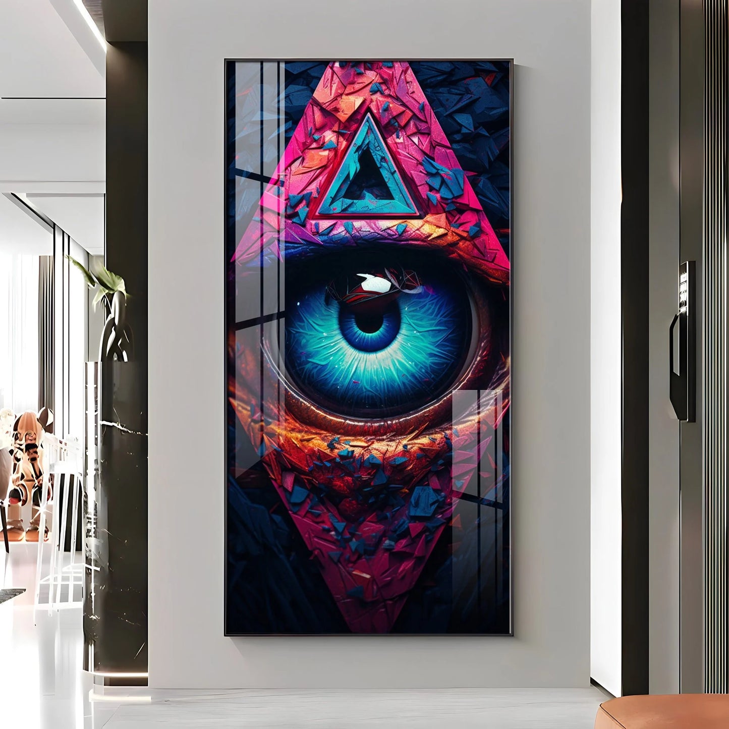 Corridor Vision Premium Acrylic Vertical Wall Art