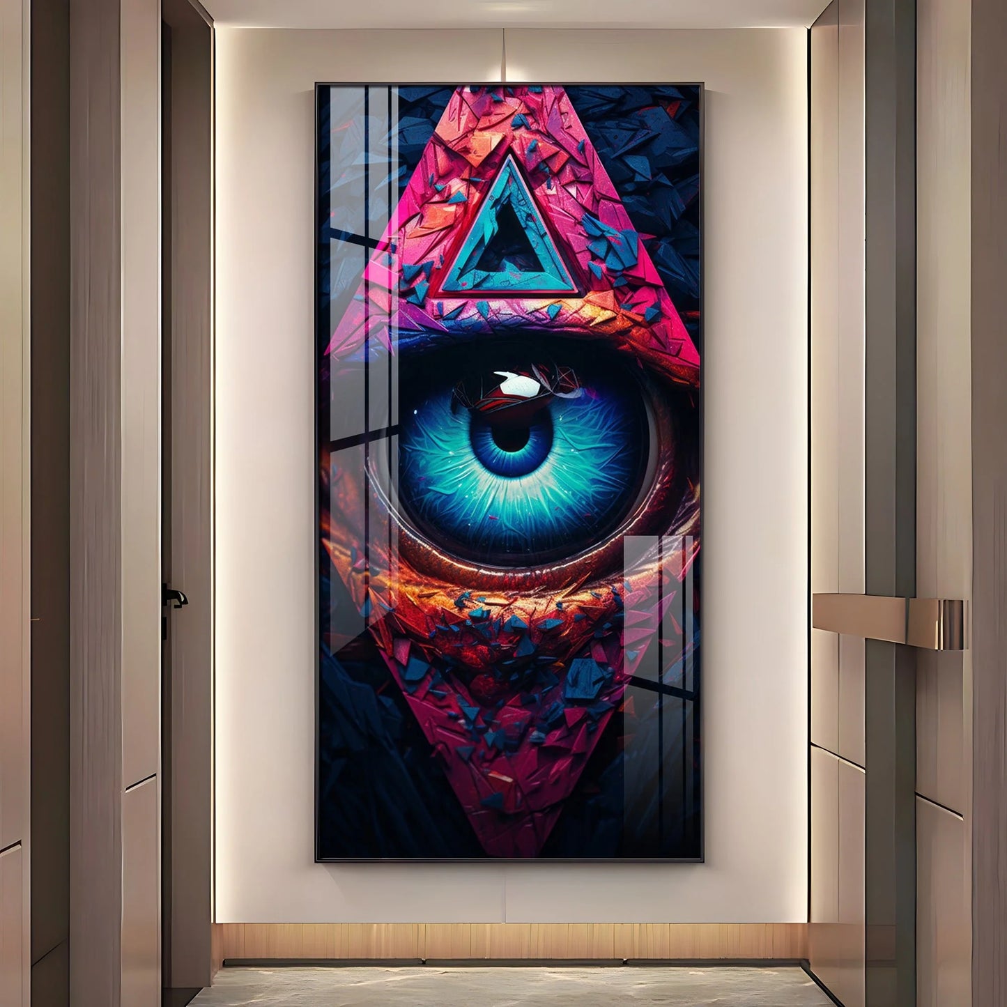 Corridor Vision Premium Acrylic Vertical Wall Art