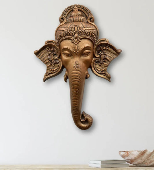 Lord Ganesha Face 3D Wall Art