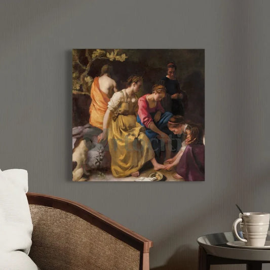 Diana and Her Companions By Johannes Vermeer World Famous Painting