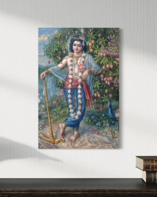 Divine Majesty Lord Balarama Indian Ethnic Canvas Giclee Print