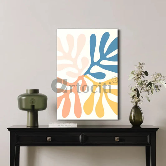 Floral Pattern Flower Canvas Giclee Prints (24x16 & 30x20 Inches)