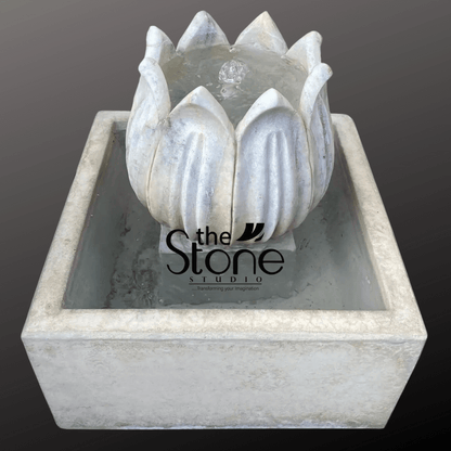 Tulip Marble Fountain with Base 3ft
