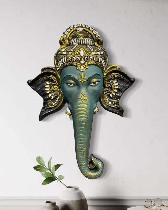 Lord Ganesha Face 3D Wall Art