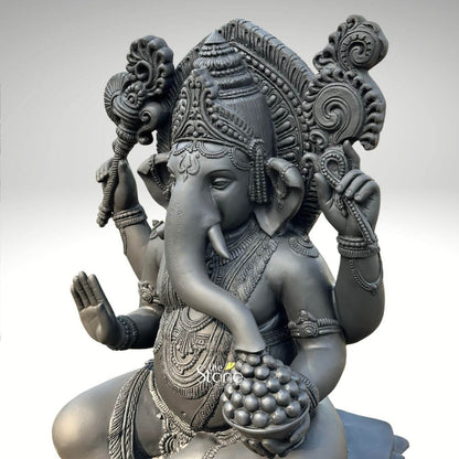 Fiber Ganesha Statue 3.5ft