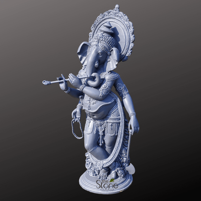 Flute Ganesha Statue 5ft