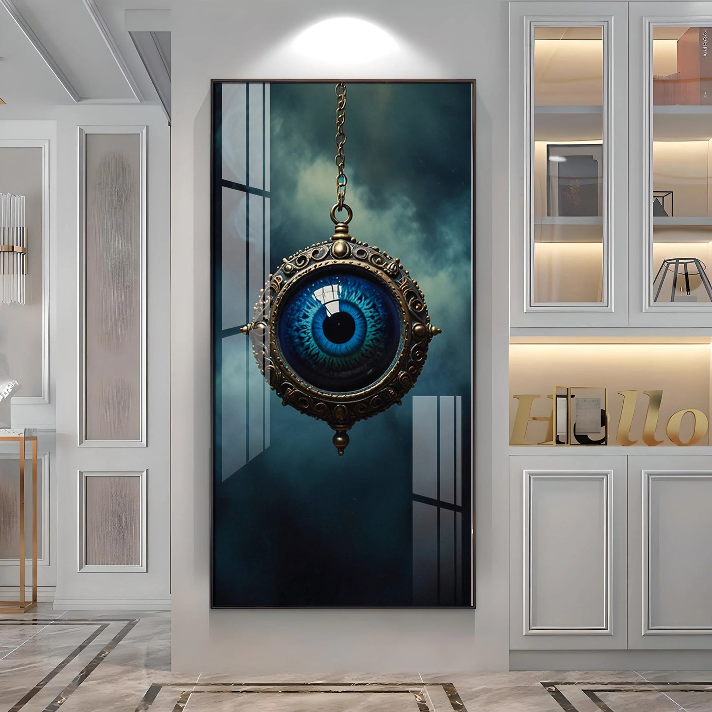 Gaze Devil Eye Premium Acrylic Vertical Wall Art