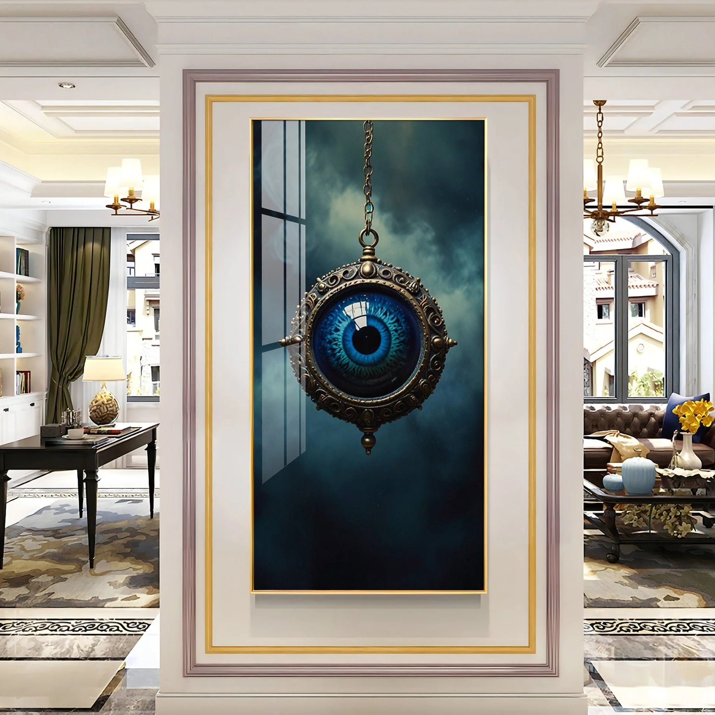 Gaze Devil Eye Premium Acrylic Vertical Wall Art