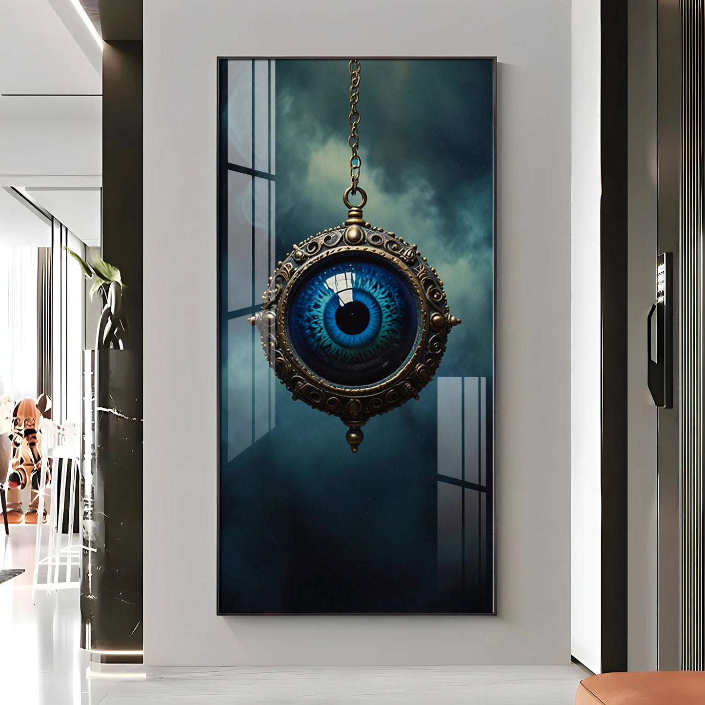 Gaze Devil Eye Premium Acrylic Vertical Wall Art