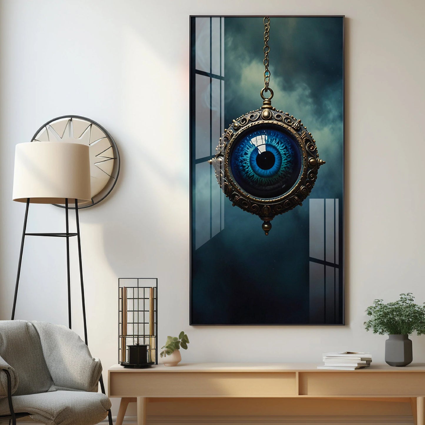 Gaze Devil Eye Premium Acrylic Vertical Wall Art