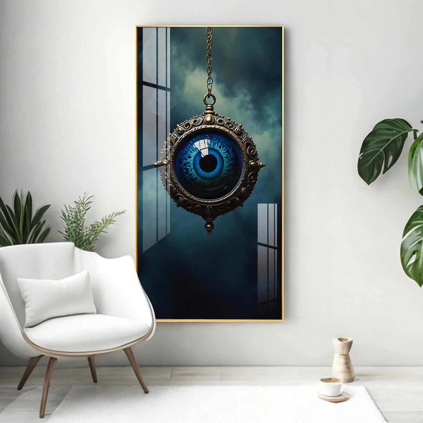 Gaze Devil Eye Premium Acrylic Vertical Wall Art