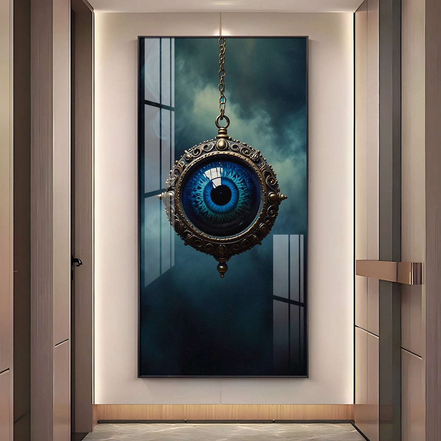Gaze Devil Eye Premium Acrylic Vertical Wall Art