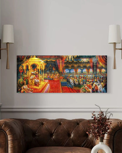 Chhatrapati Shivaji Maharaj Rajyaabhishiek Canvas Giclee Print Wall Art