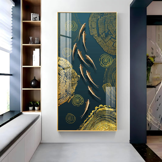 Golden Inspiration Luxury Crystal Wall Art