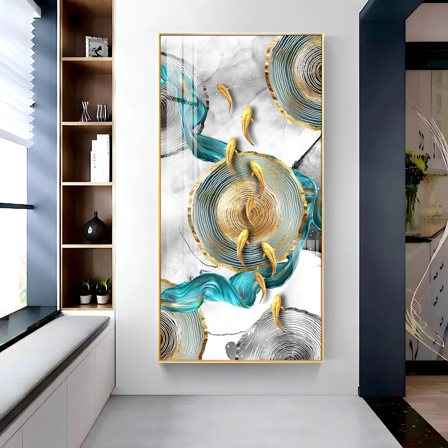 Goldfish Haven Premium Acrylic Vertical Wall Art