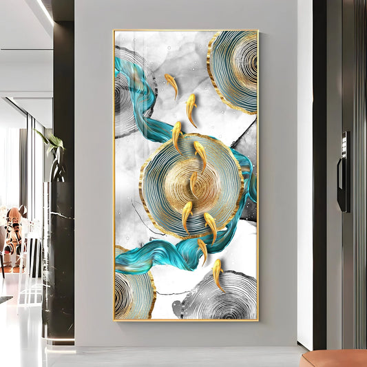Goldfish Haven Premium Acrylic Vertical Wall Art