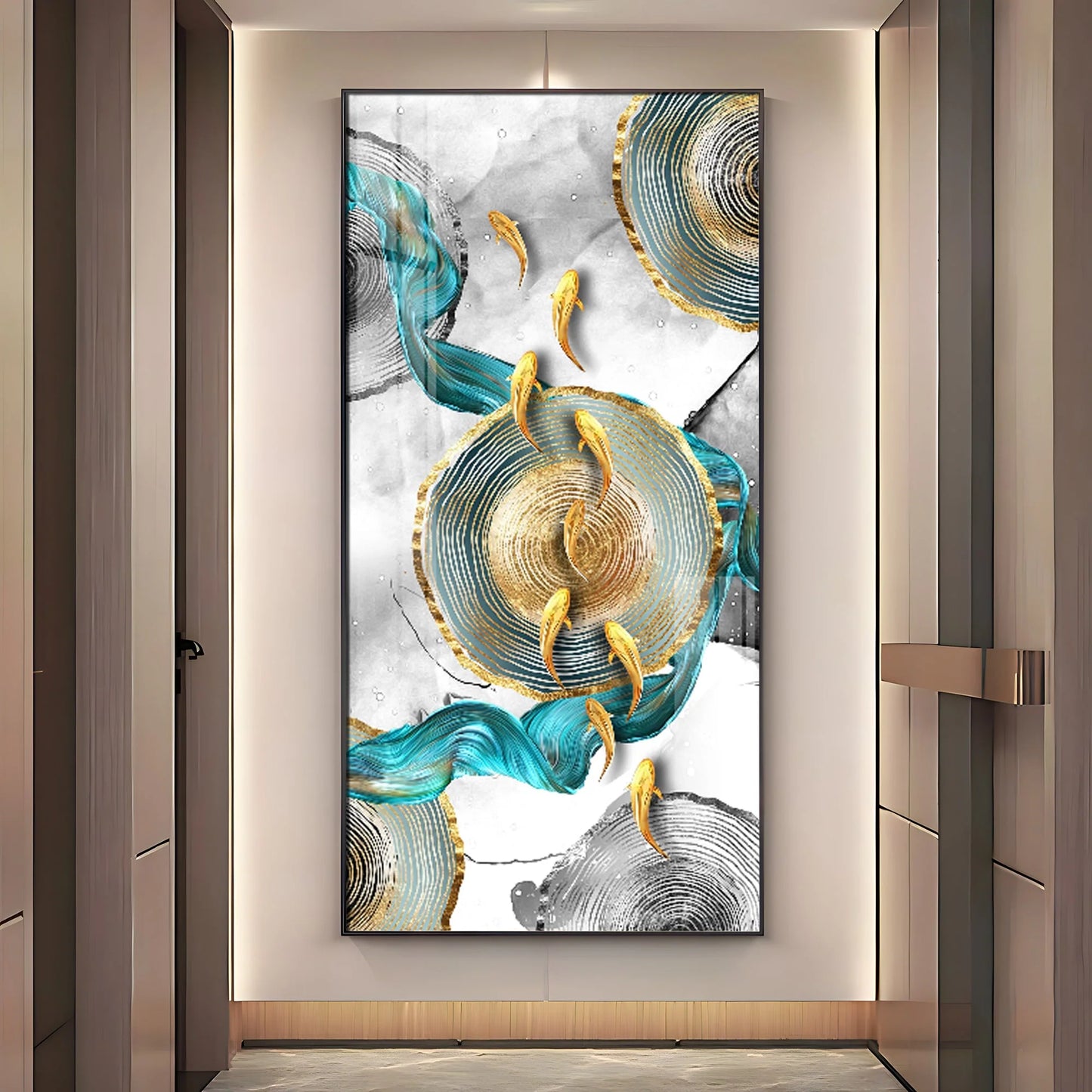 Goldfish Haven Premium Acrylic Vertical Wall Art