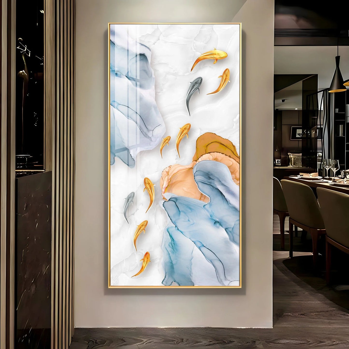 Goldfish Premium Acrylic Vertical Wall Art