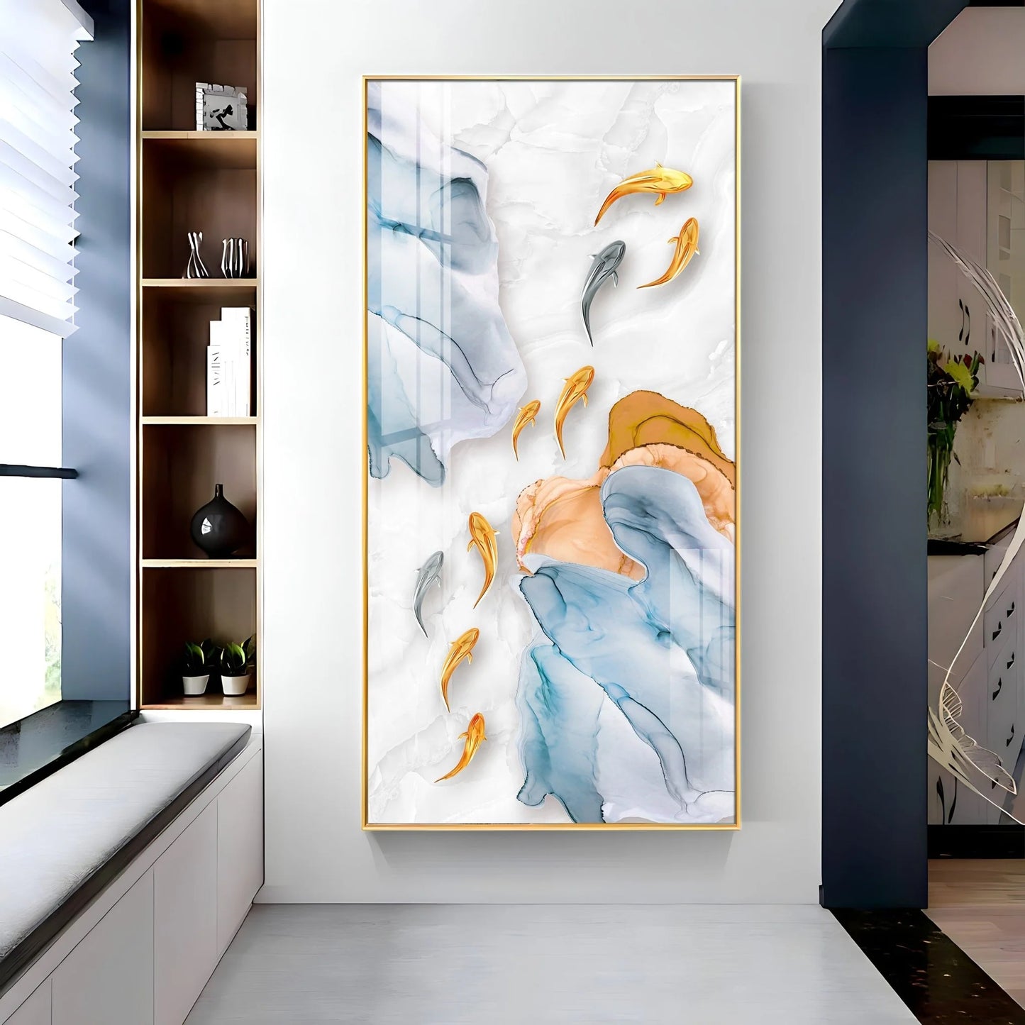Goldfish Premium Acrylic Vertical Wall Art