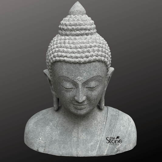 Granite Buddha Head 24″