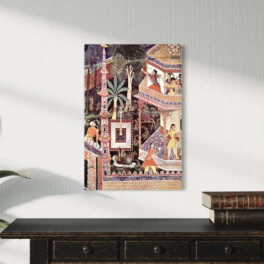 Hamzanama or Dastan-e-Amir Hamza Canvas Giclee Print Mughal art